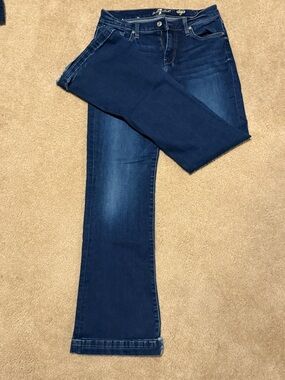 7 For All Mankind Dark Blue Bootcut Jeans